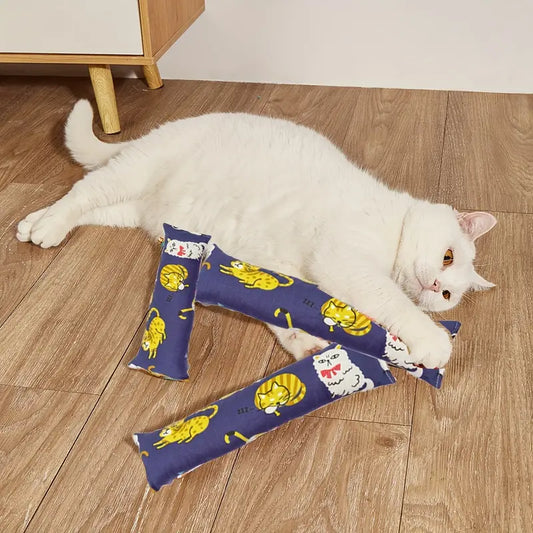 OPETEE Interactive Cat Teaser Toy with Cartoon Animal Patterns